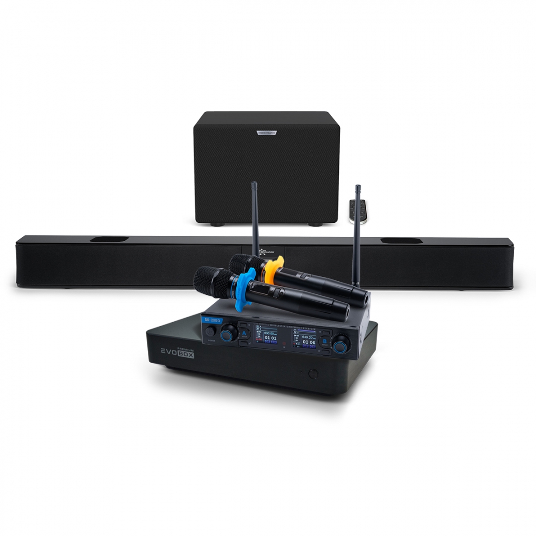 Hi-End караоке-система EVOBOX Premium + EvoSoundBar (саундбар с караоке) в Саранске