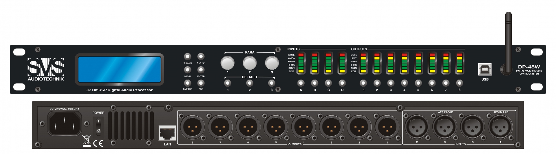 SVS Audiotechnik DP-48W Цифровой процессор: 4 входа 8 выходов в Саранске