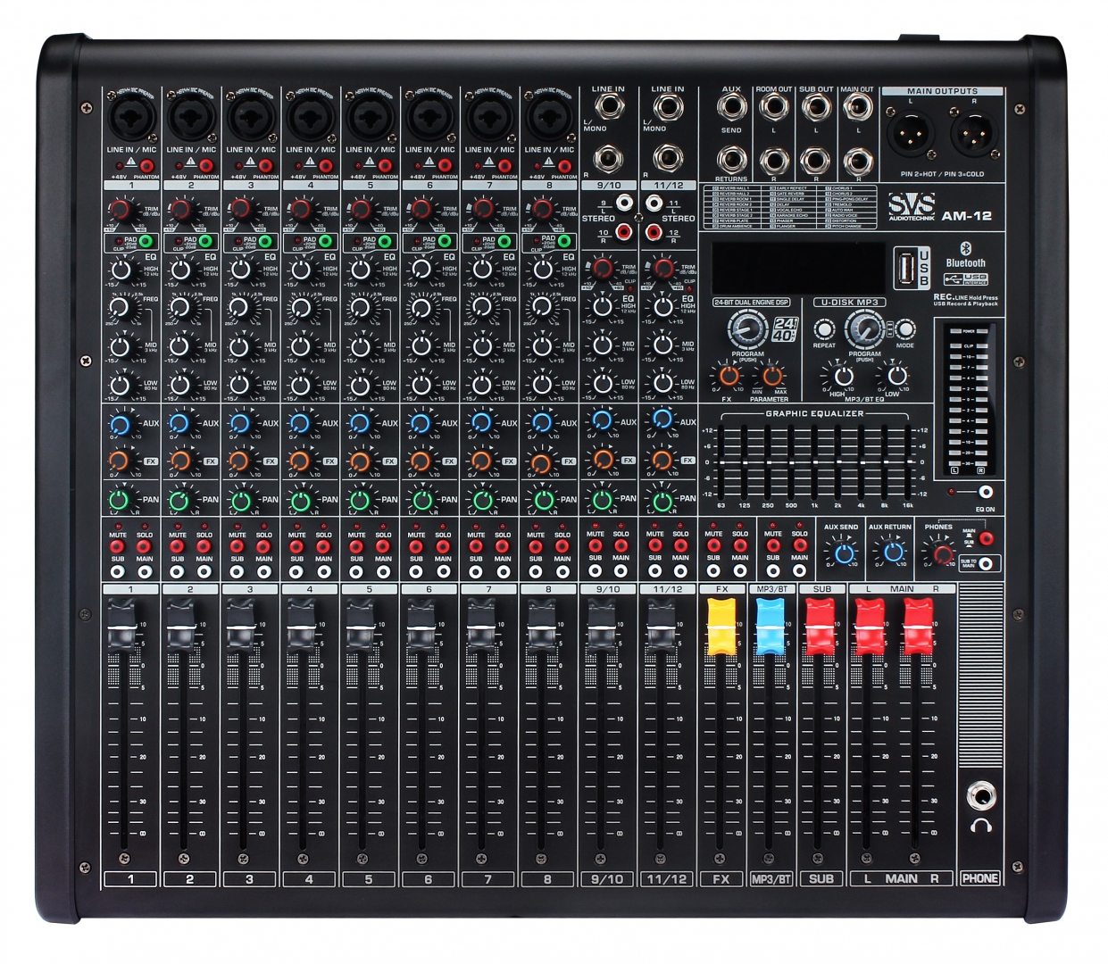 SVS Audiotechnik mixers AM-12 Микшерный пульт аналоговый, 12-канальный в Саранске